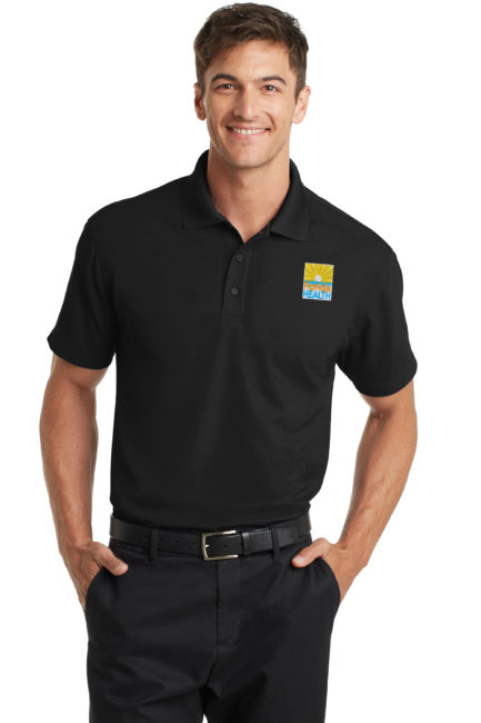 Male Model Wearing Polo K572 in Black