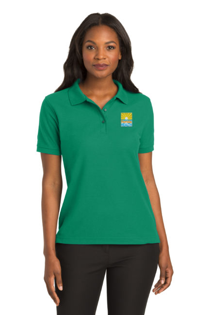 L500 - Port Authority Ladies Silk Touch Polo - M, Kelly Green