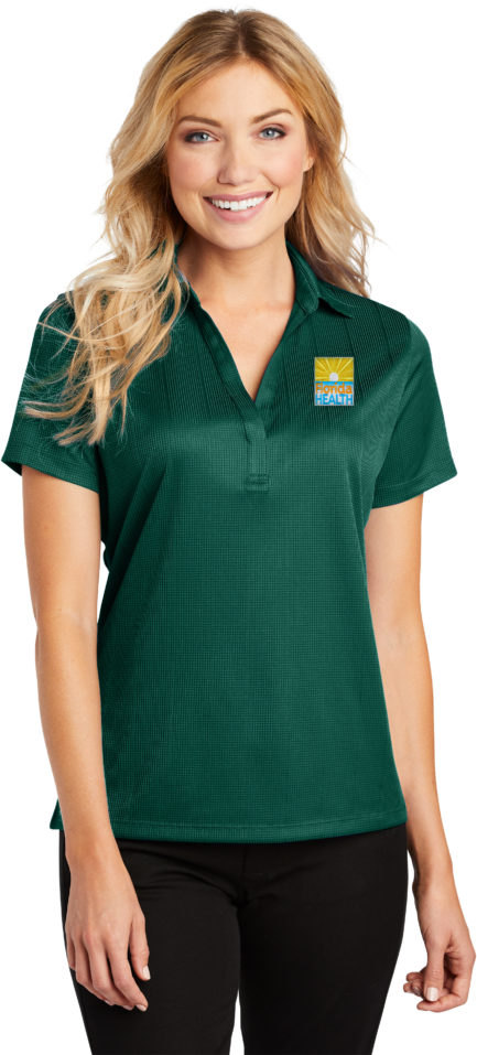L528 - Port Authority Ladies Performance Fine Jacquard Polo - L, Green Glen