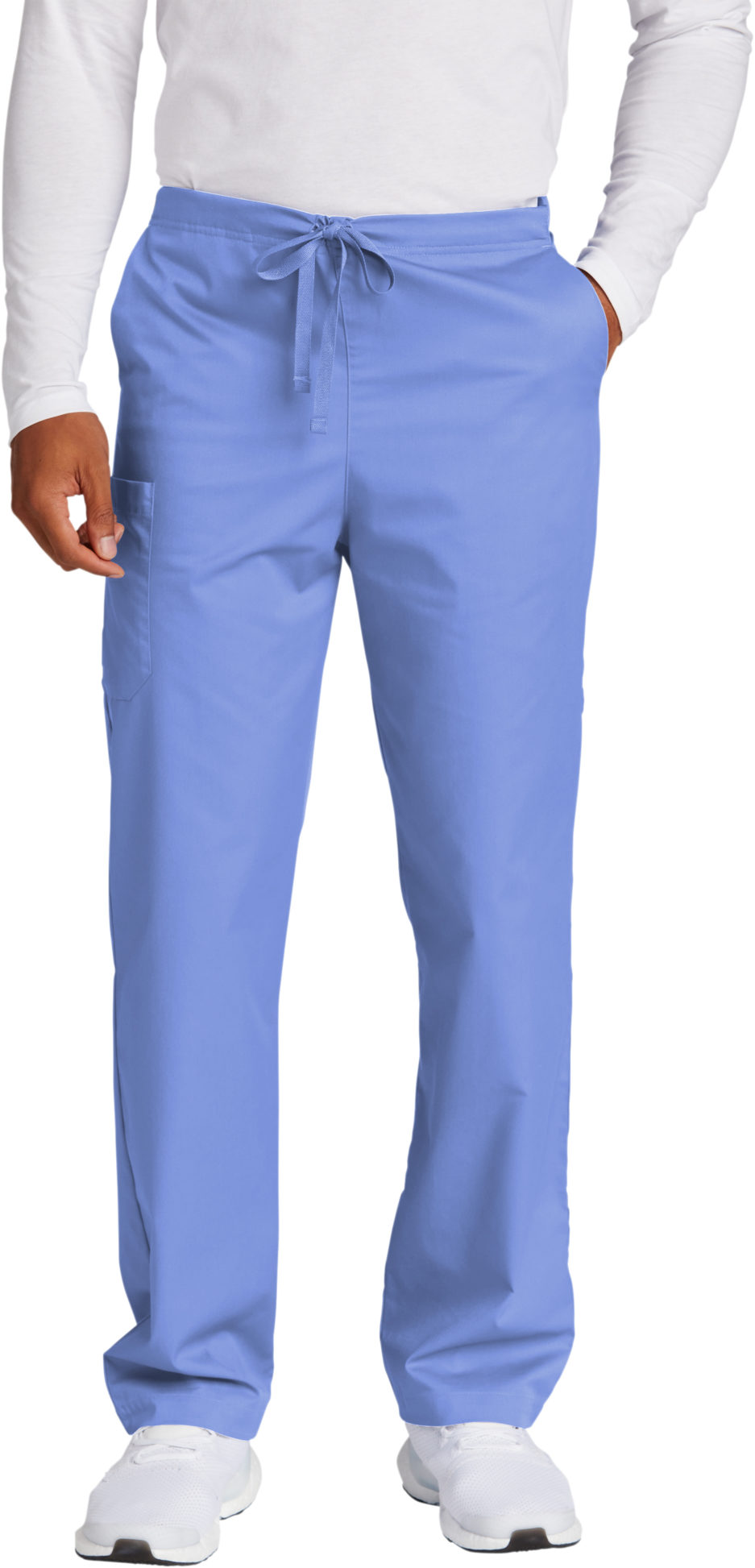 Mens Scrub Cargo bottoms in Ciel