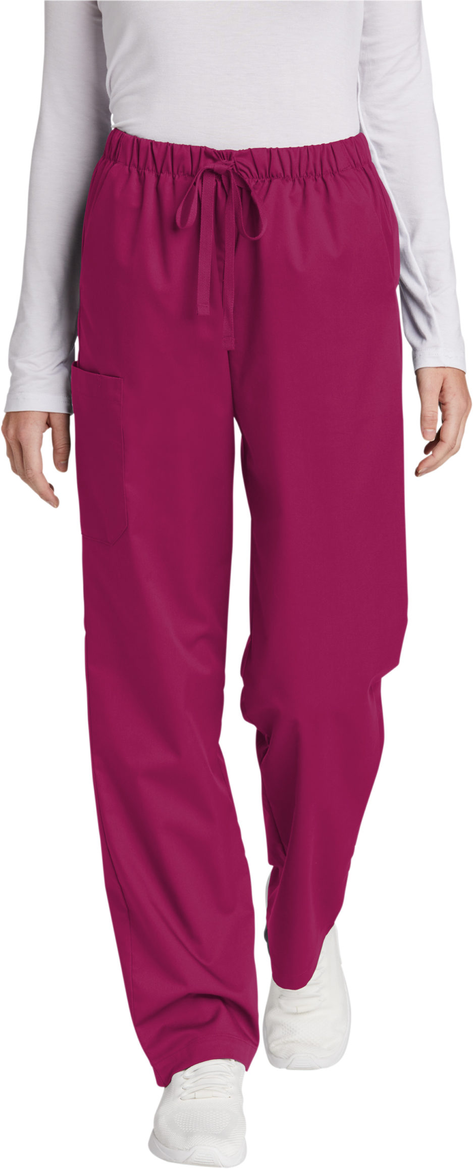 Womens Scrub Cargo bottoms in Wine